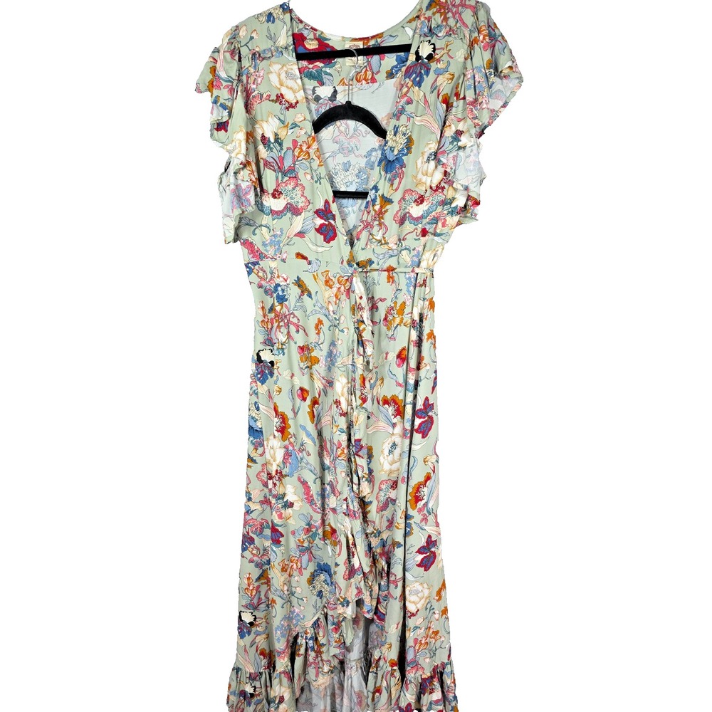 ELF Handmade Carmen Floral Wrap Dress - Multicolor